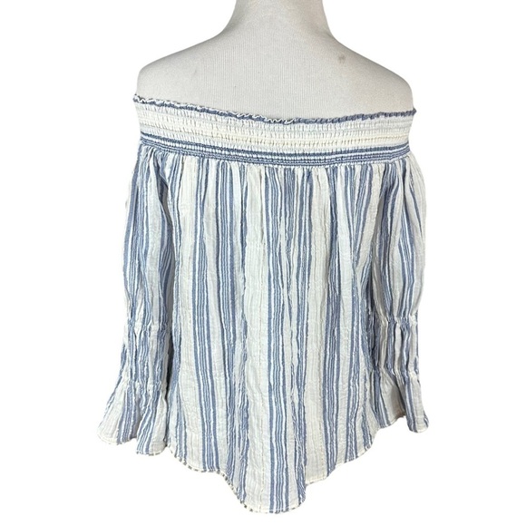 LoveShackFancy Daisy Off the Shoulder Crop Top
Blouse Size XS Pom Pom Hem - Picture 11 of 15